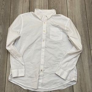 Dockers white dress shirt button classic fit